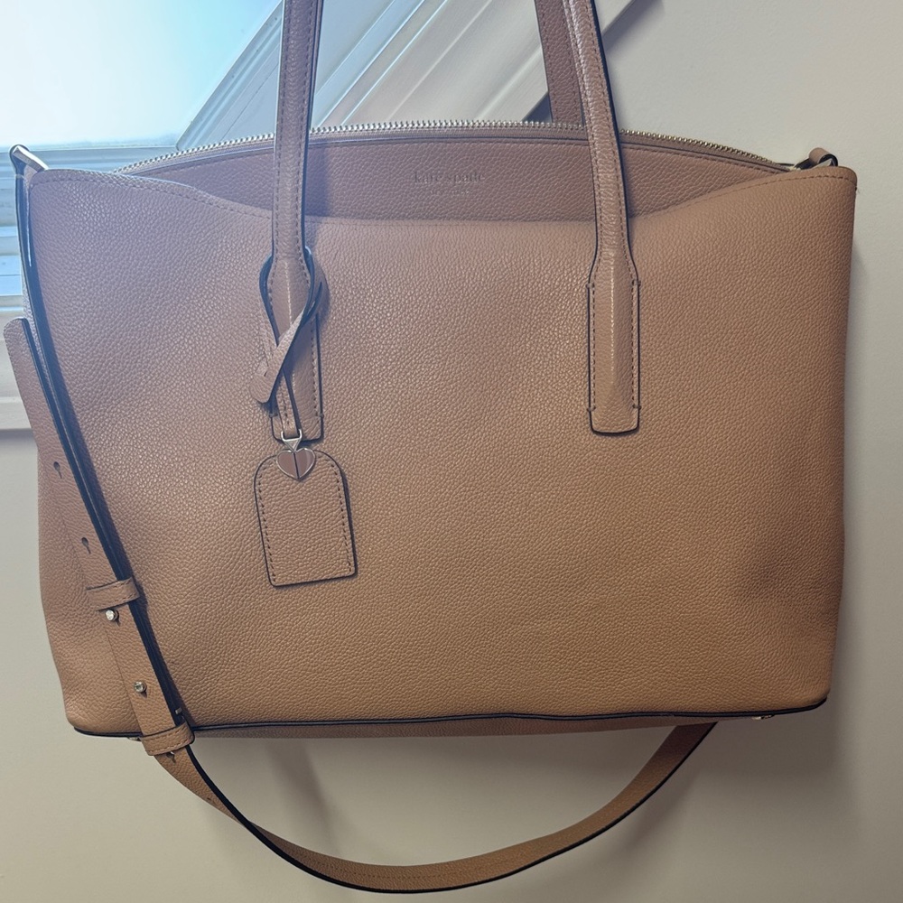 Kate Spade Beige Leather Tote